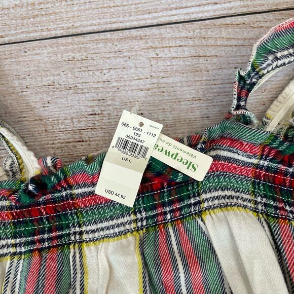 NWT Large AERIE Holiday Sleep Flannel Romper - Picture 5 of 5